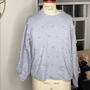 Madewell lavender purple dot sweater xxs